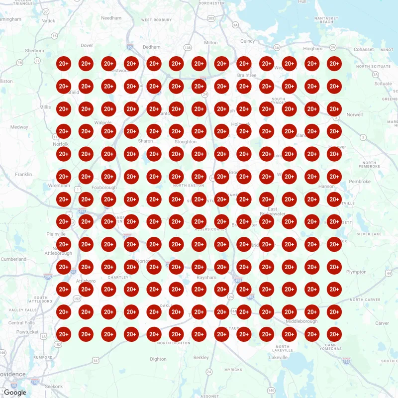 Before: Beacon Concierge Nursing map grid